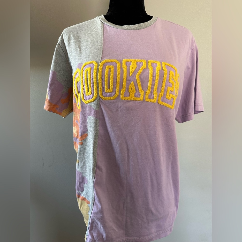 Cookies Purple and Gray Graphic‎ T-Shirt